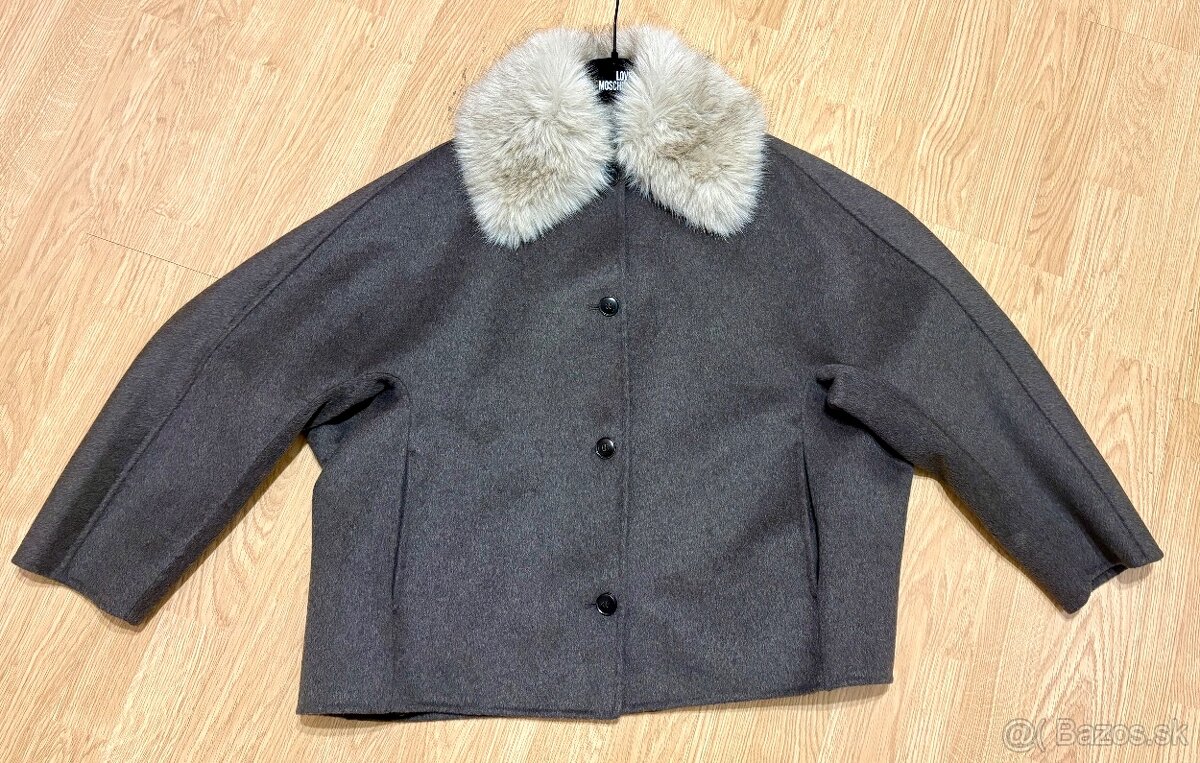 ZARA WOOL COLLECTION KABÁTIK XS OVERSIZE - 4