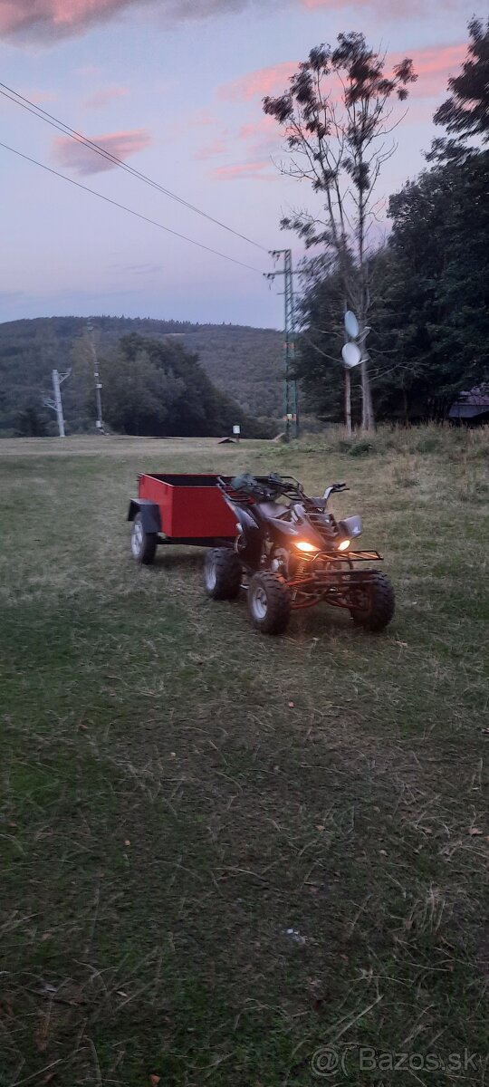 Predám štvorkolku + prívesný vozík