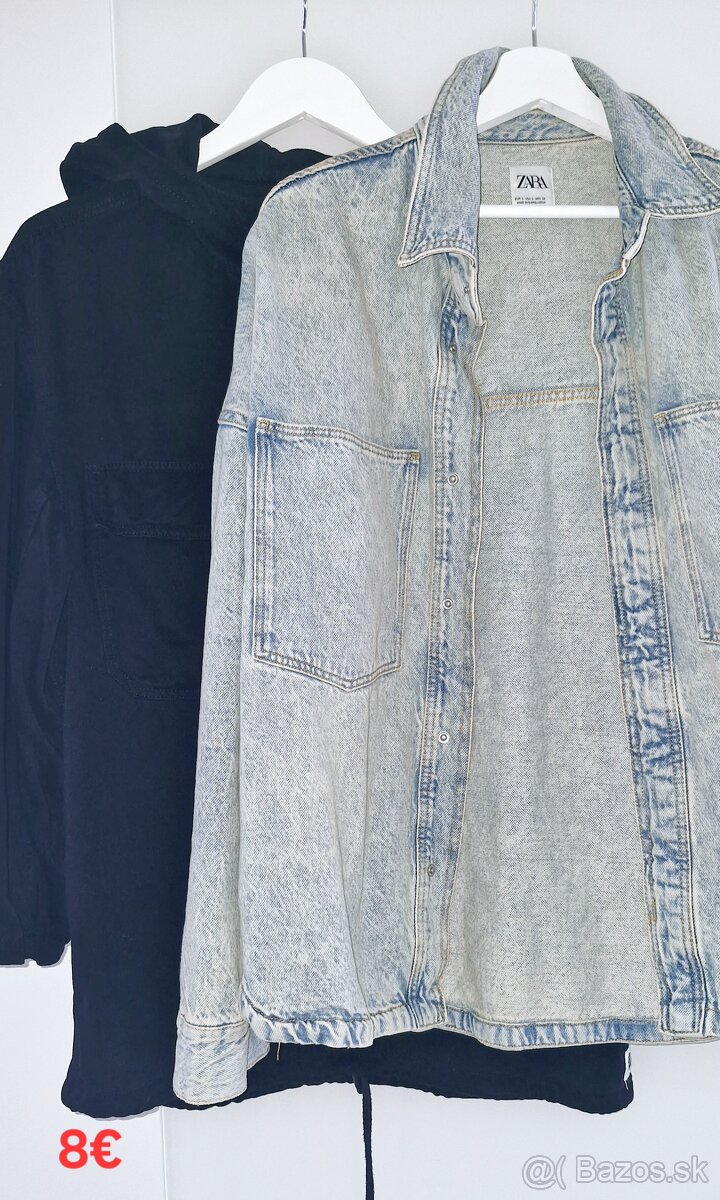 Pánske bundy, kabáty, riflové bundy..veľkosť S. Zara, HM.. - 4