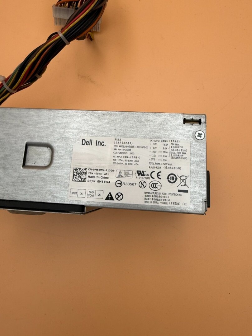 Dell zdroj AC250PS-00 250W OptiPlex 0M61W4 - 4