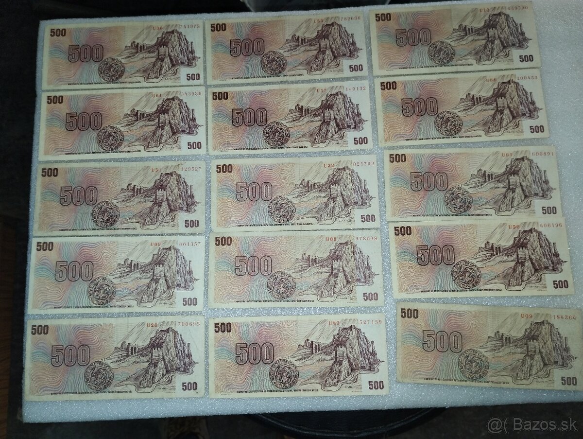 ČSSR bankovky 100 a 500 Kčs - 4