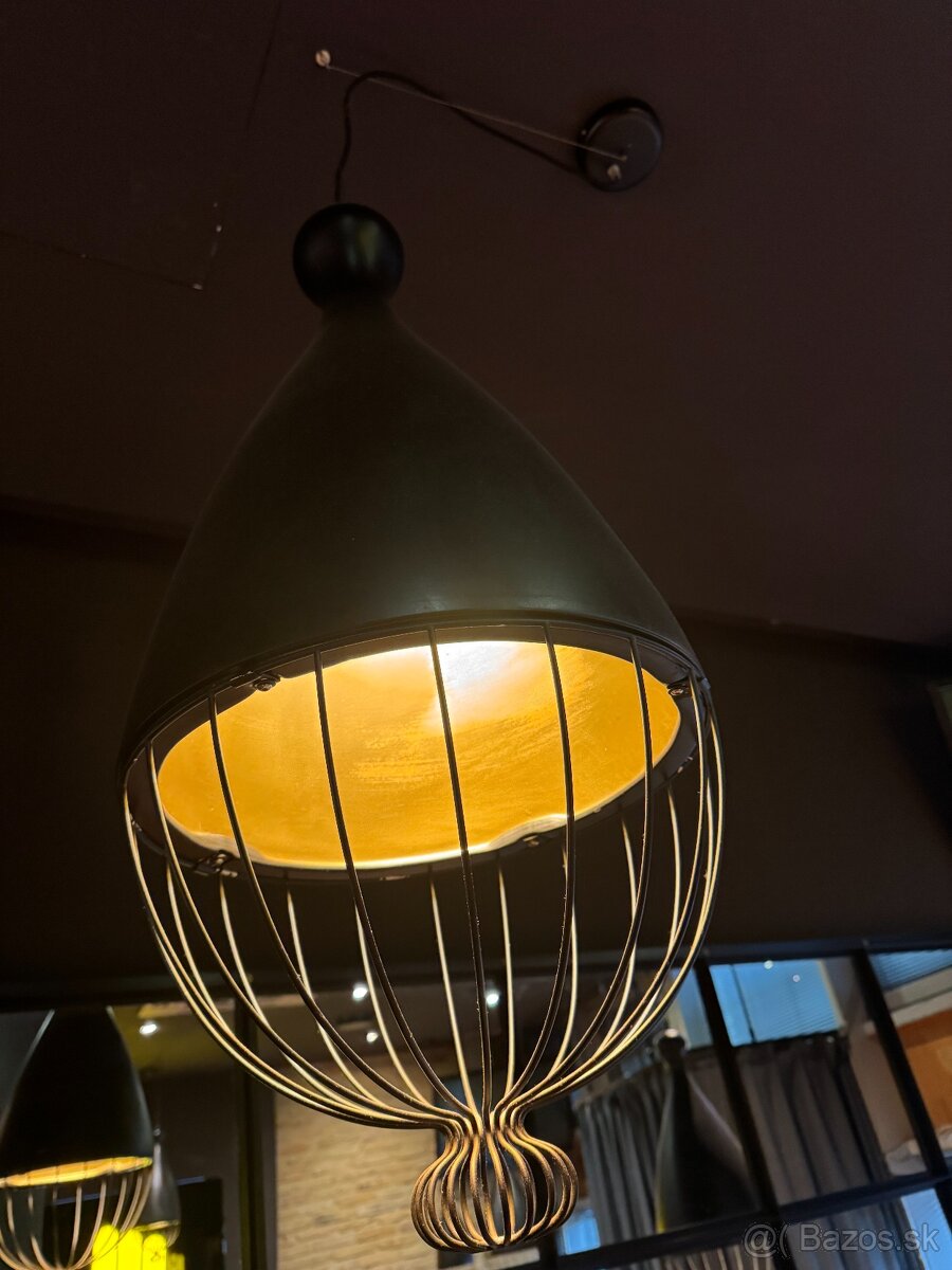 Čierne kovové lustre - 4