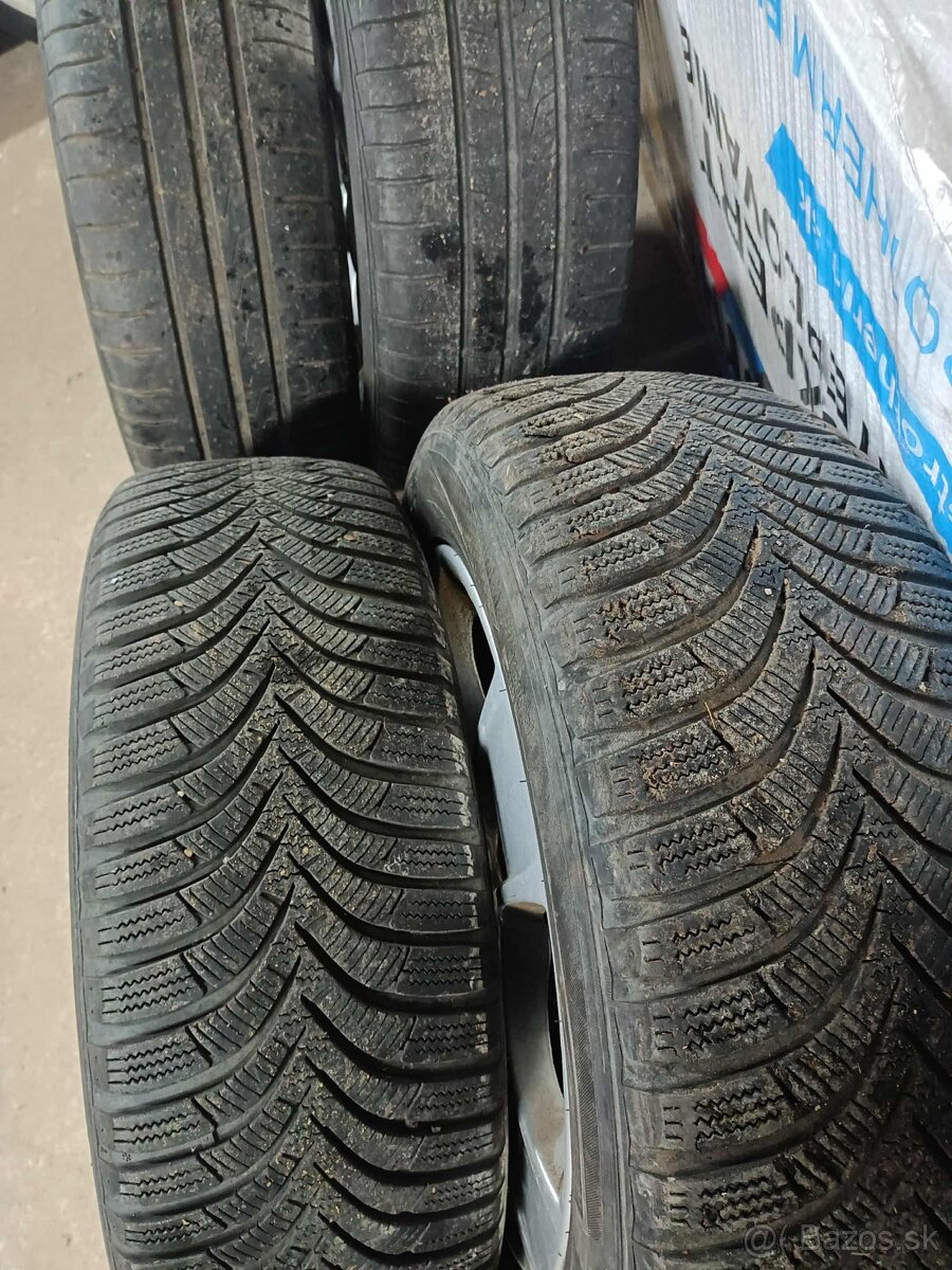4ks alu disky Škoda 5x112 r16 pneu 5mm - 4
