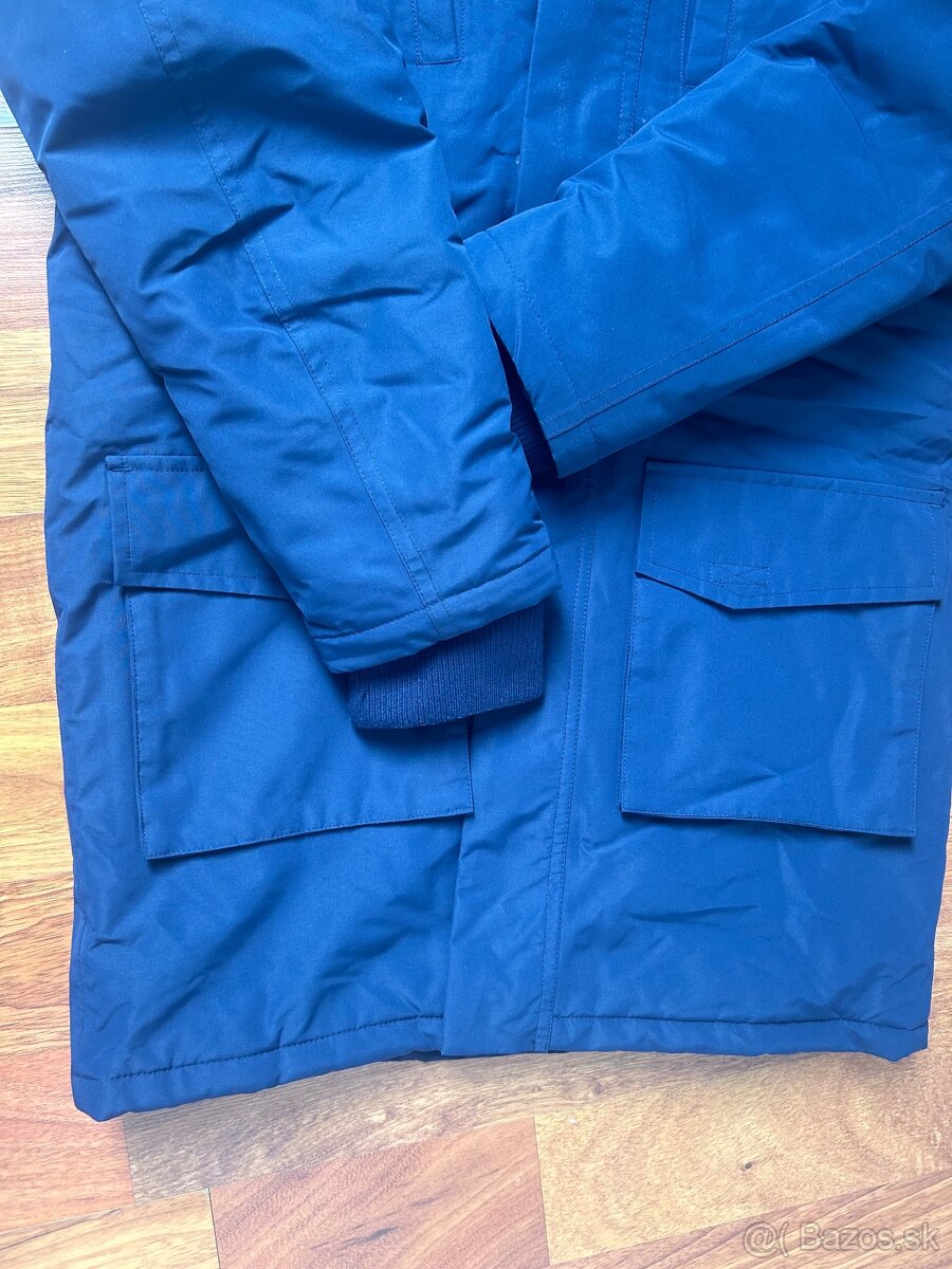 Modra zimná bunda Parka 164/170 - 4