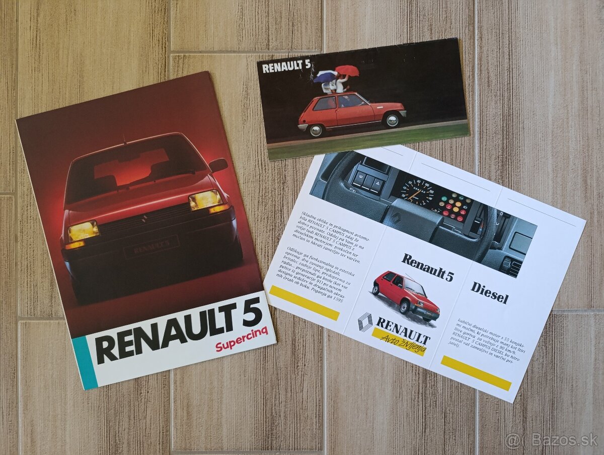 Prospekty Renault 50. až 90. léta. - 4