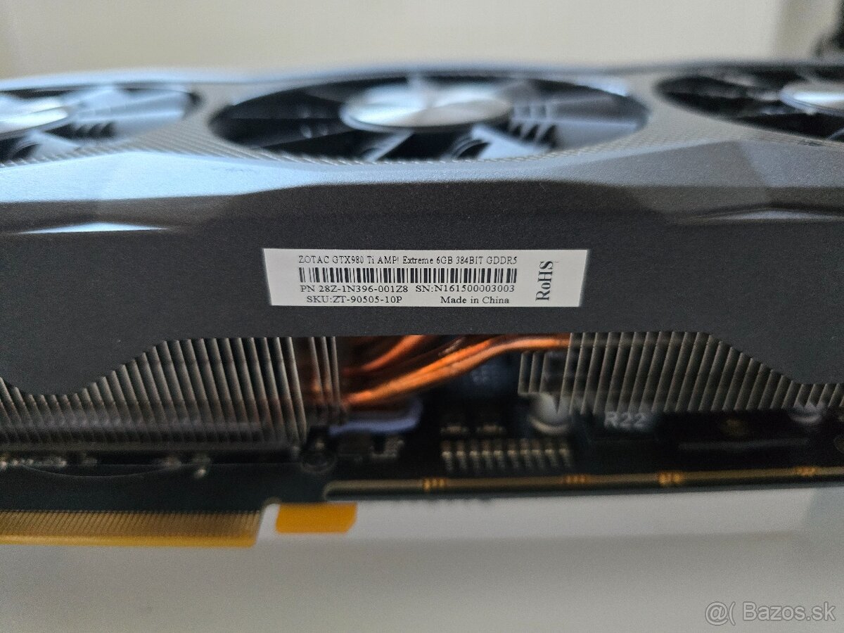 Predam graficku kartu ZOTAC GeForce GTX980 Ti AMP Extreme 6G - 4