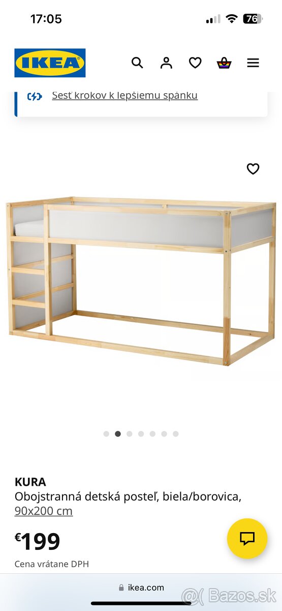 Ikea Kura poschodova postel - 4