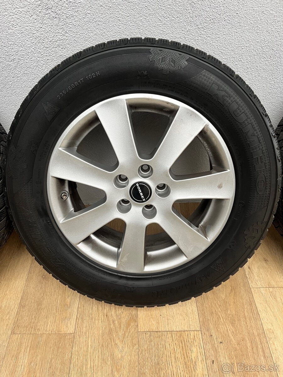Hliníkové disky R17 5x108 zimné gumy - 4