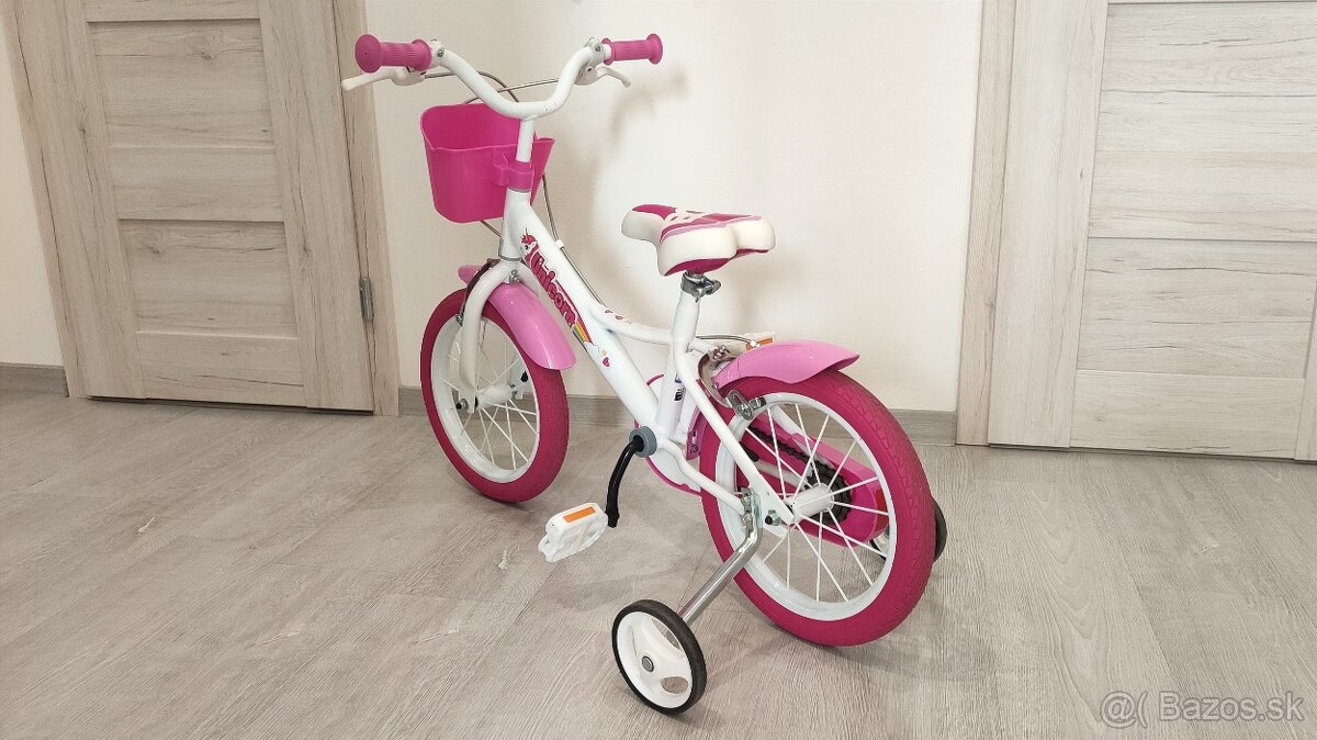 Detský bicykel 14" - Jednorožec + prilba a chrániče - 4