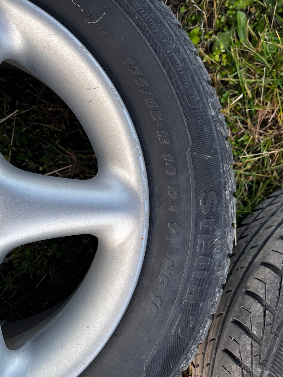 Hliníkové kolesá MAK R14 s letnými pneu 6mm - 4