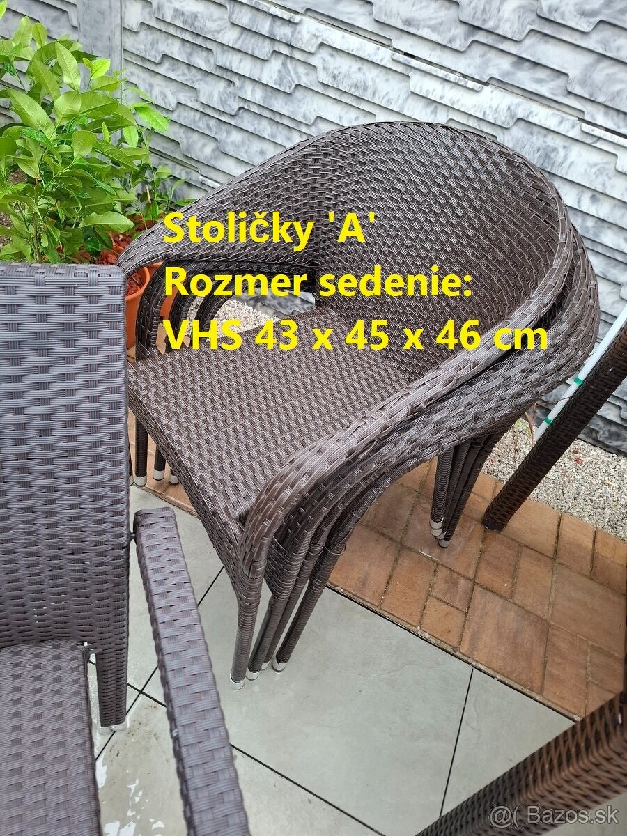 Záhradné sedenie - stôl, stoličky a záhradný box - 4