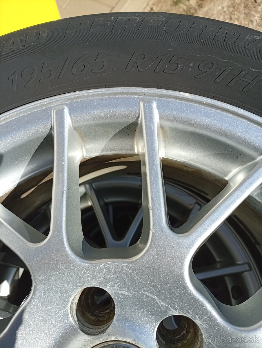 Elektróny 5x100 s letnými pneumatikami - 4