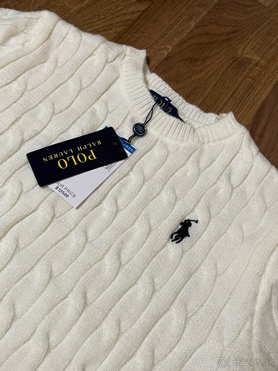 Polo Ralph Lauren sveter biely - 4