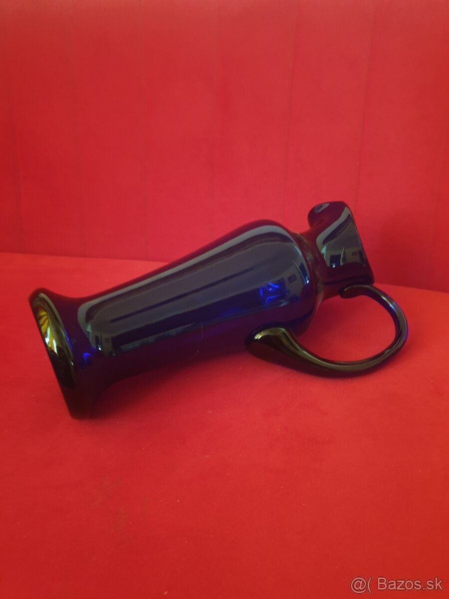 Sklenený krčah, drevená misa a svietnik - 4