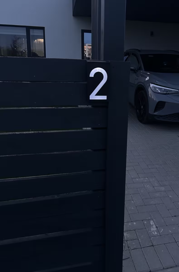 Solárne LED číslo domu - 4