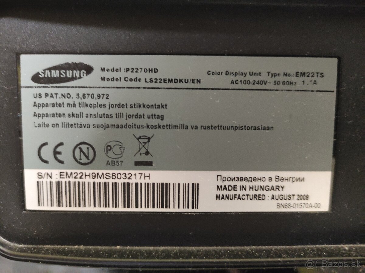 22" Full HD LCD monitor / TV Samsung so vstavaným tunerom - 4