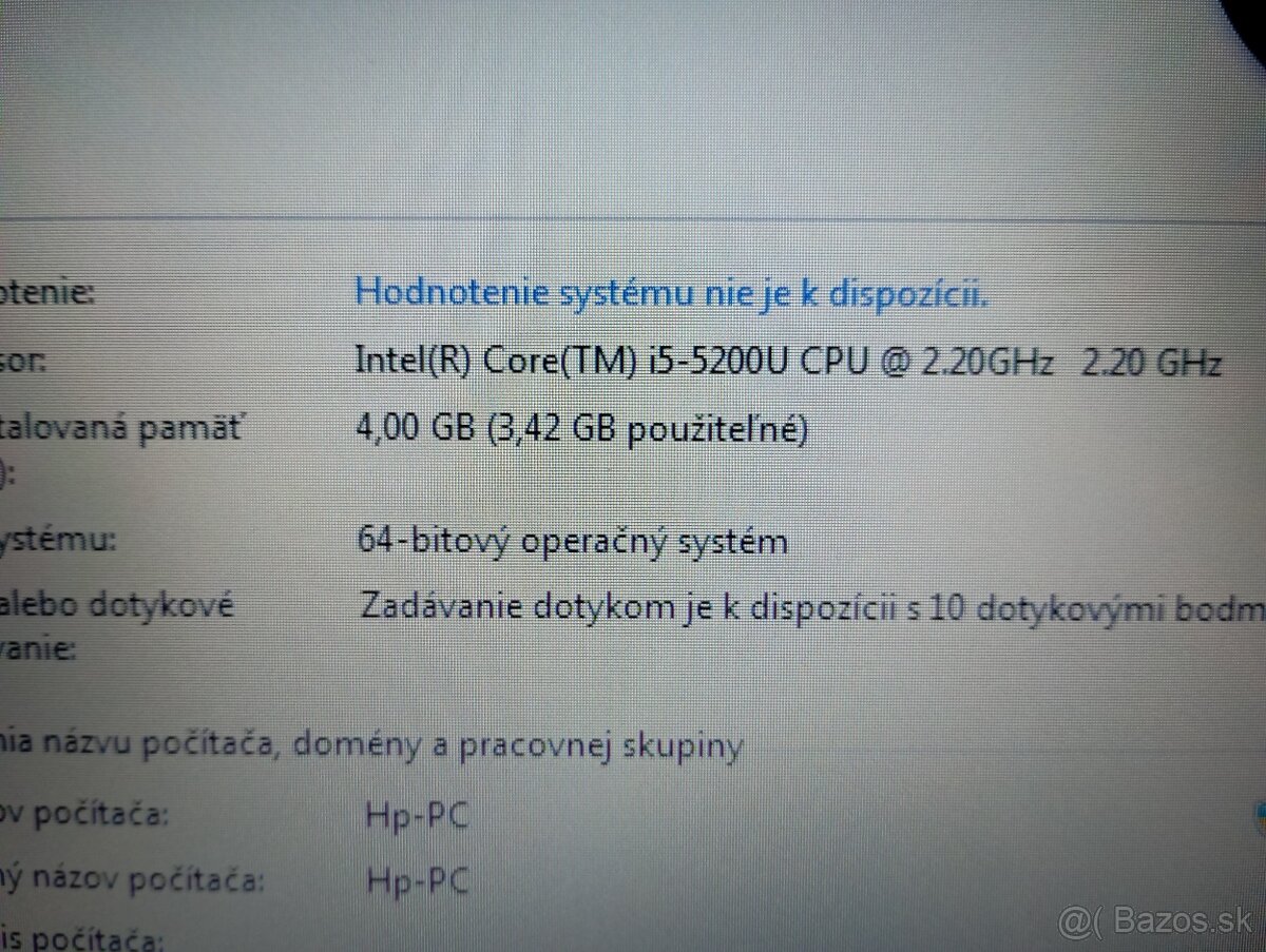 predám HP PROBOOK 450 G2 , WINDOWS 7 , dotykový displej - 4