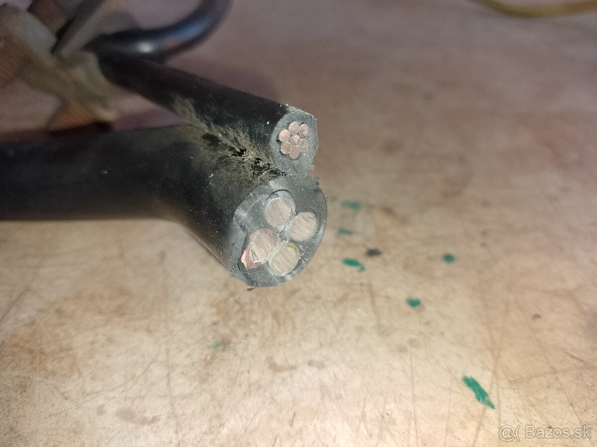 Silovy kabel - hlinik 4zily plus lano - 4