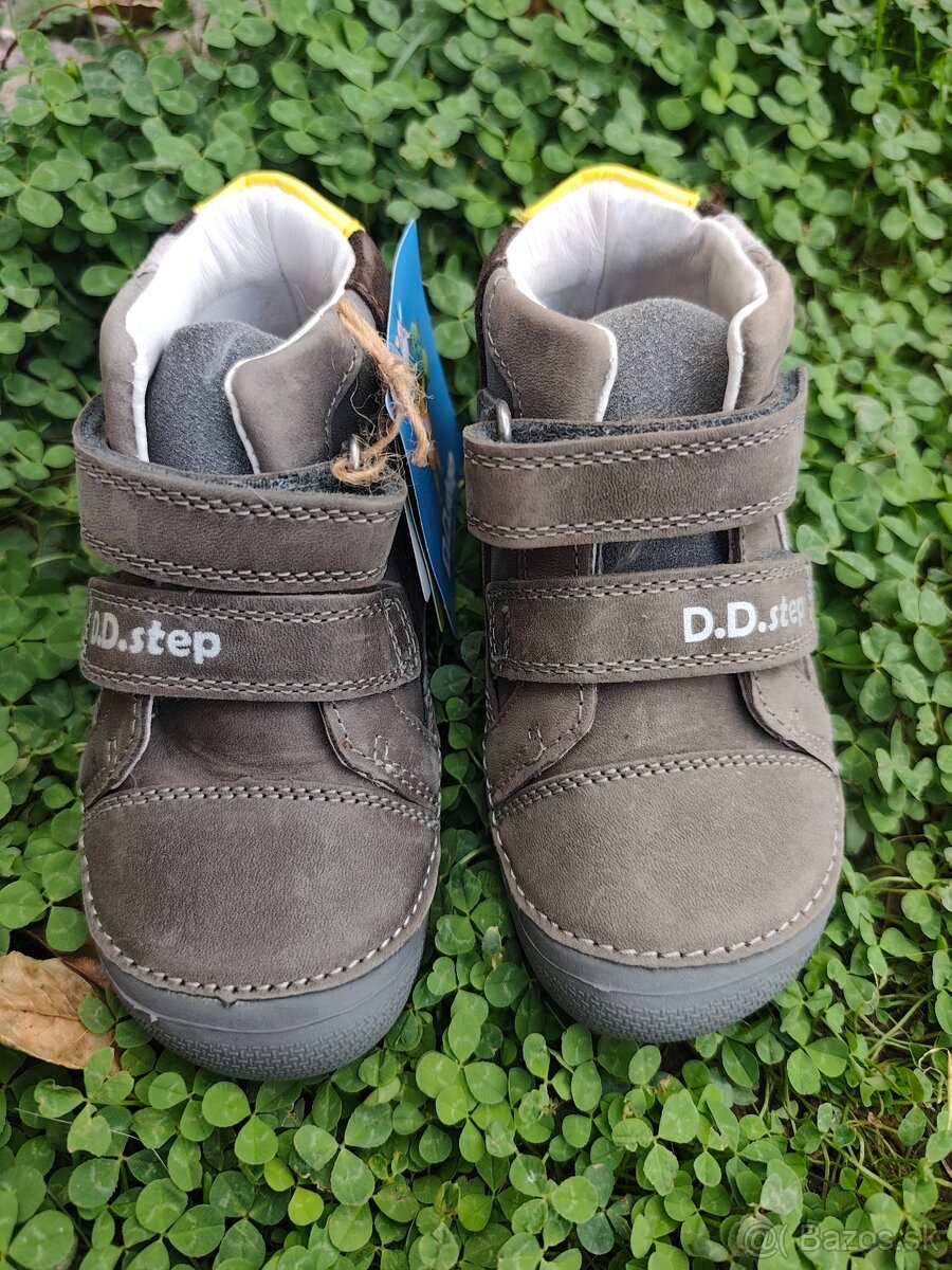 D.D.Step barefoot členkové topánky – sivé - 4
