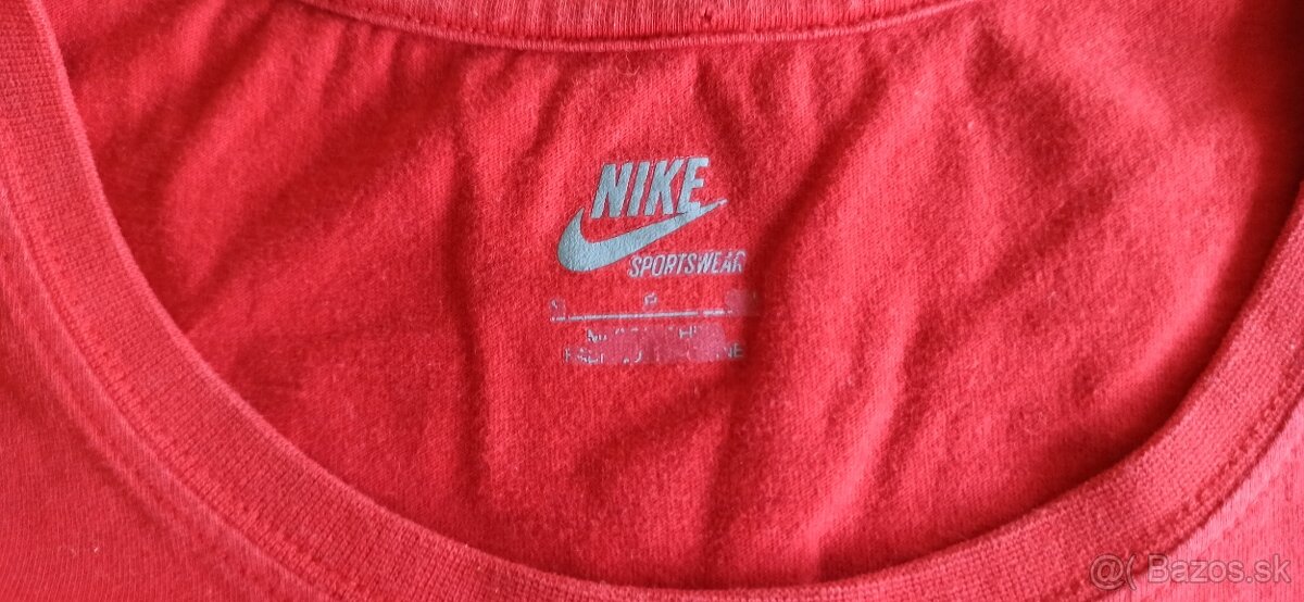 NIKE Tričko červené dámske značky - 4