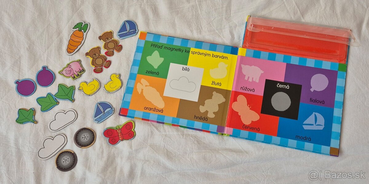 Magnetická knižka Barvy a Magnetická hra Autá - 4