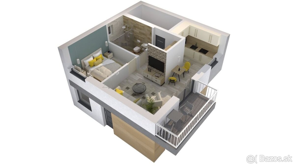 Na predaj nové apartmány v Turčianskych Tepliciach – pešia d - 4