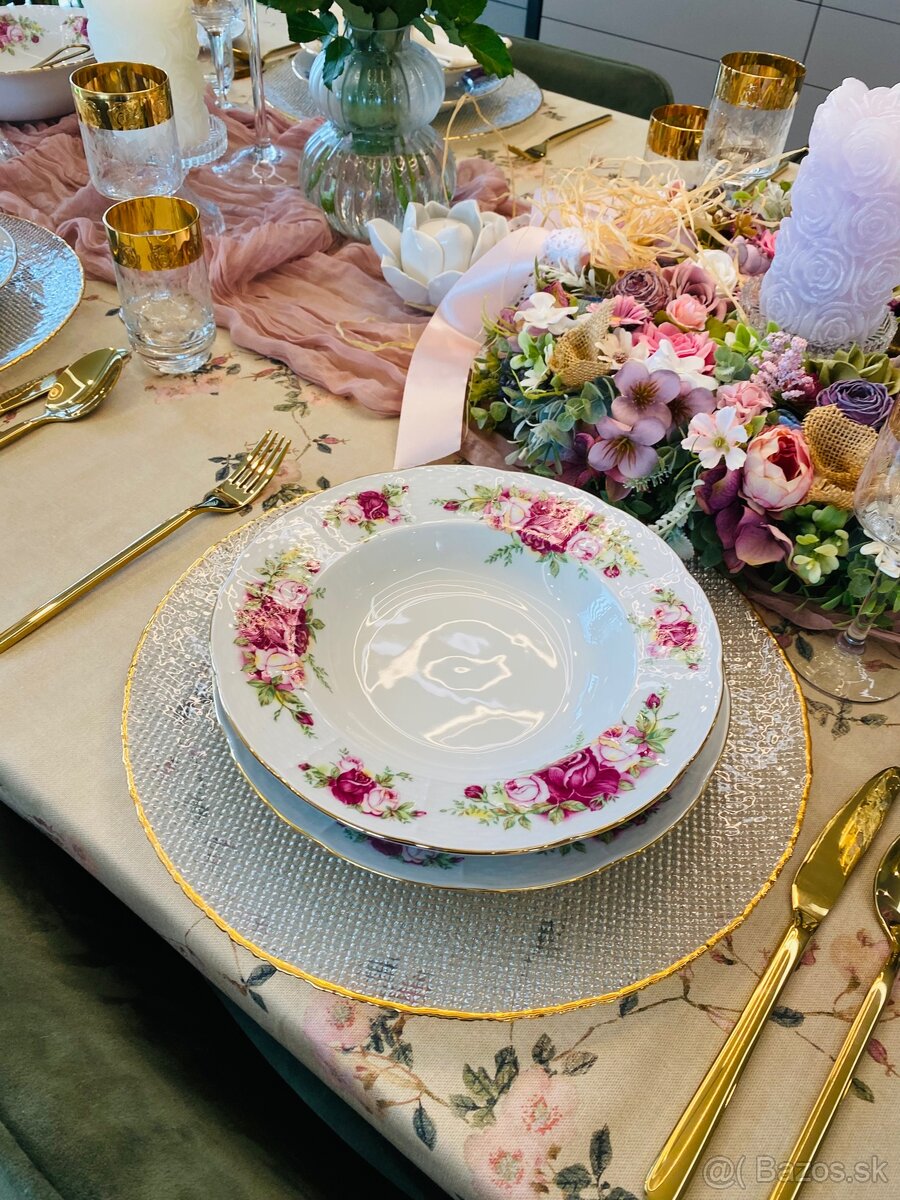 Vitrínová retro obedová súprava,posielam bezpečne - 4