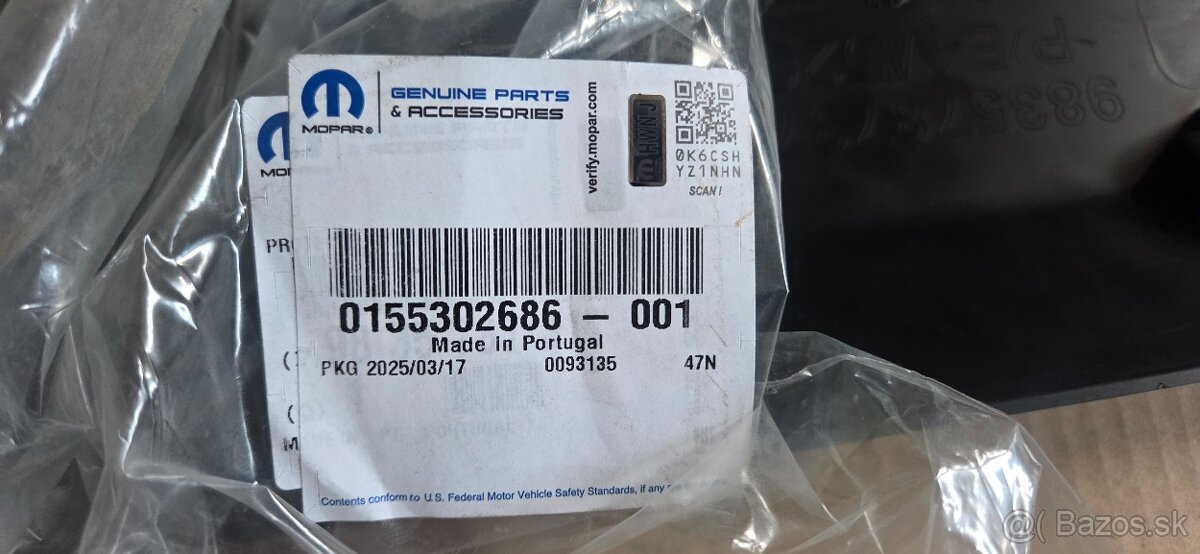 Lišta dverí pravá zadná Doblo, Combo, Berlingo, Partner - 4