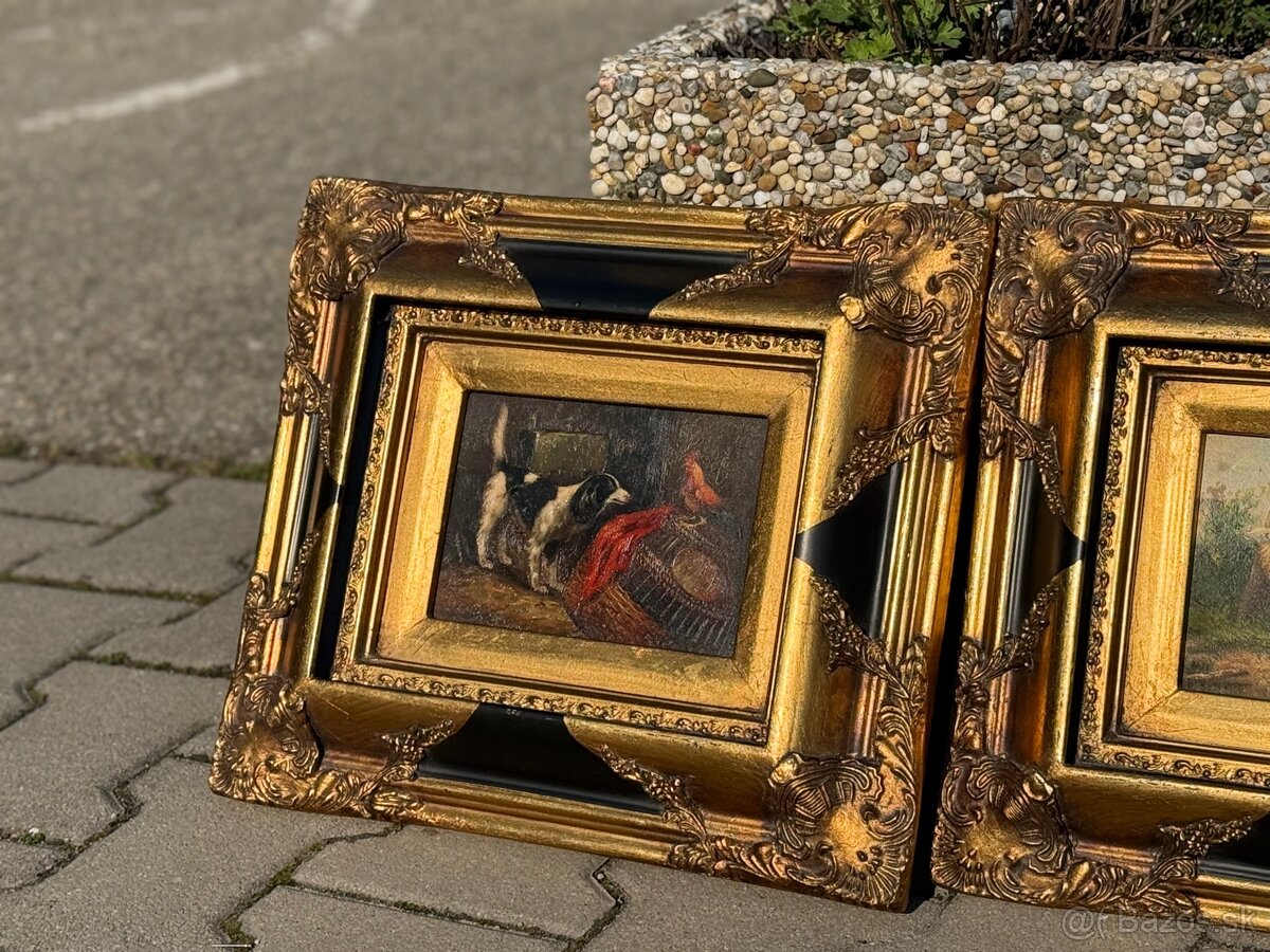 Starozitne luxusne obrazy (zvierata) - 4