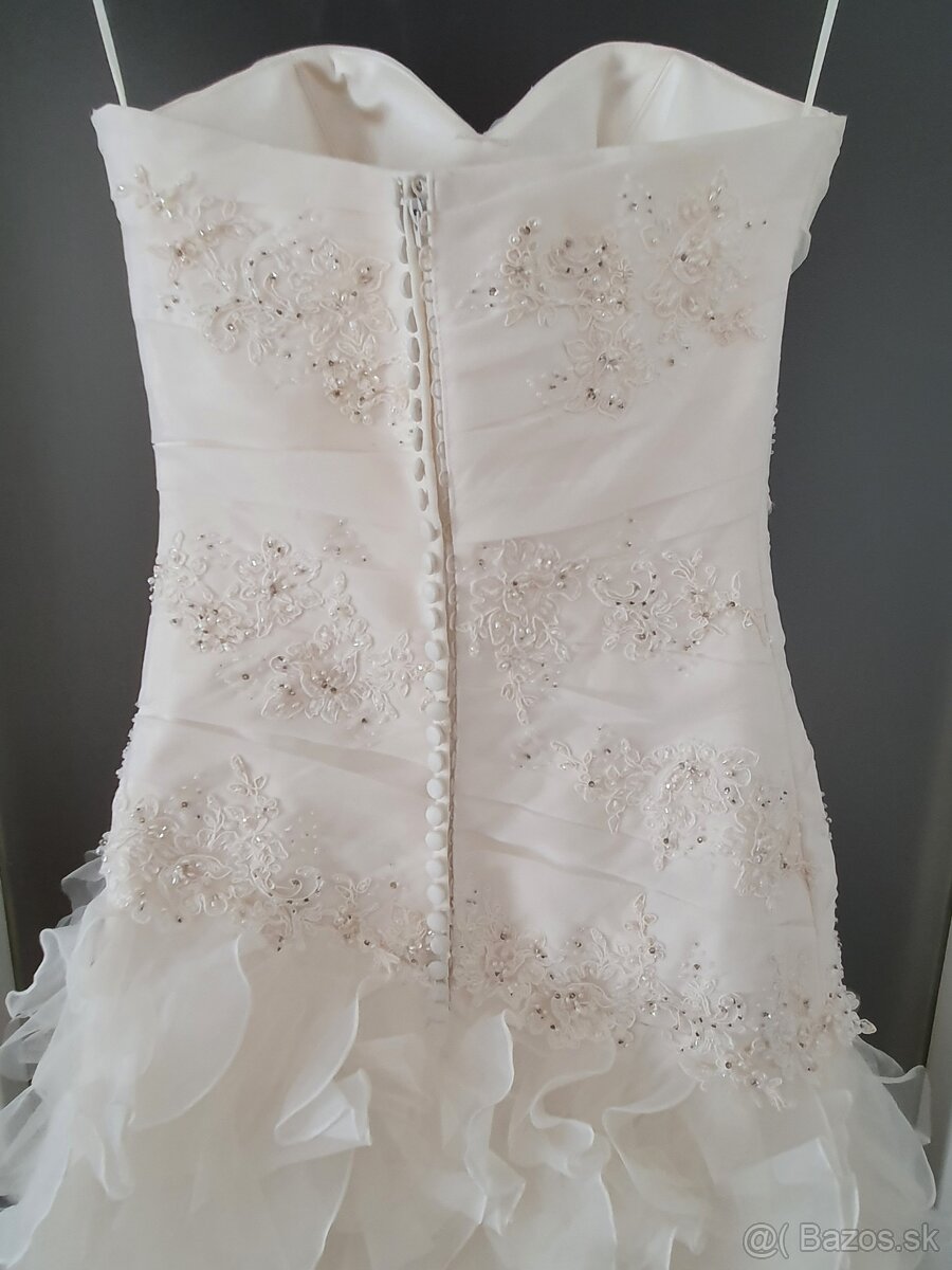 Svadobné šaty veľ 36-38 - 4