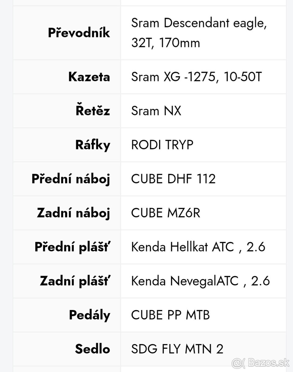 Predám bicykel cube reaction - 4