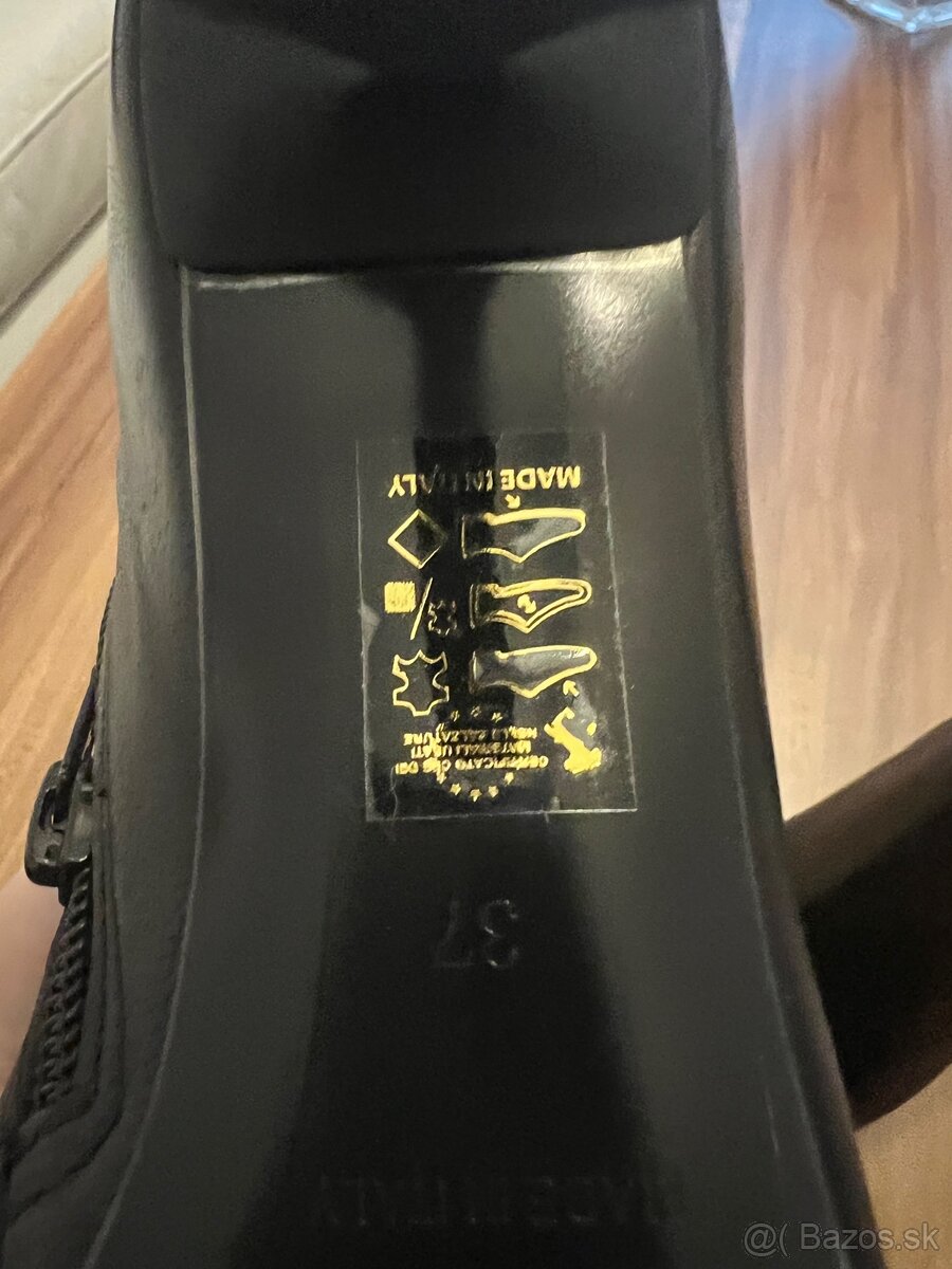 Ovye cierne kozene cizmy - 4