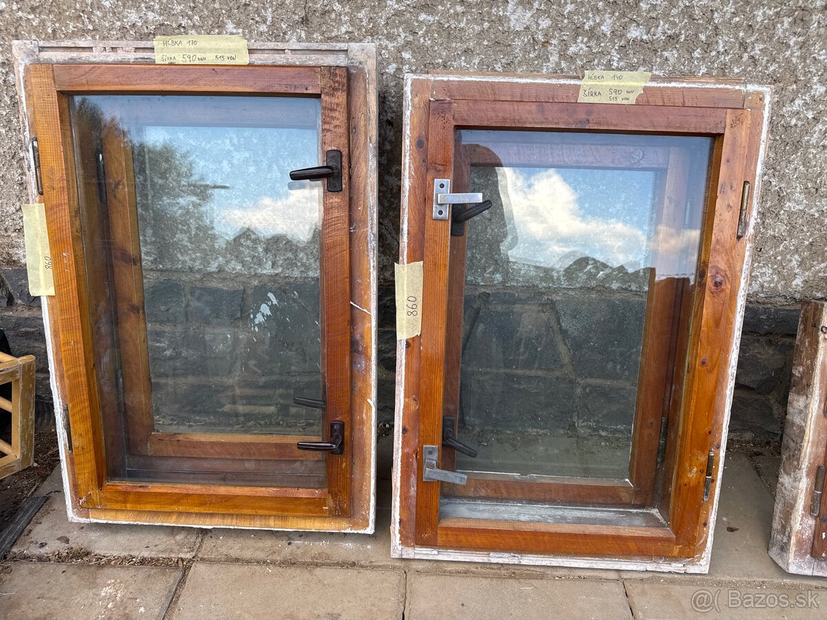 Drevené okná staré - 4