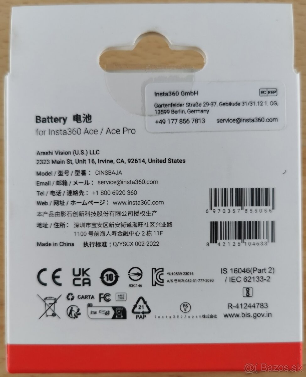 Predám príslušenstvo pre kameru Insta360 Ace Pro - 4