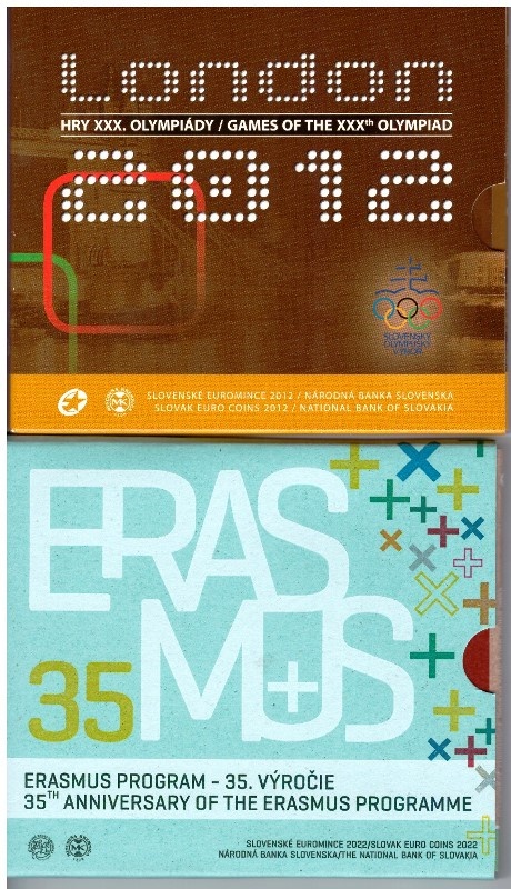 Sady slovenských euromincí BU - 4