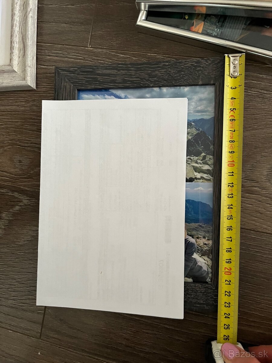 9ks fotoram, fotoramcek, ram na fotky rozne velkosti 9x13, 1 - 4