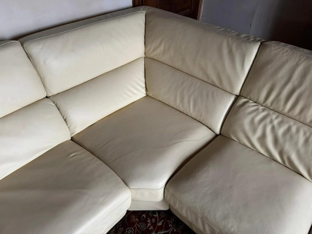 Moderní kožená sedací souprava ve tvaru "U", 3299 - 4