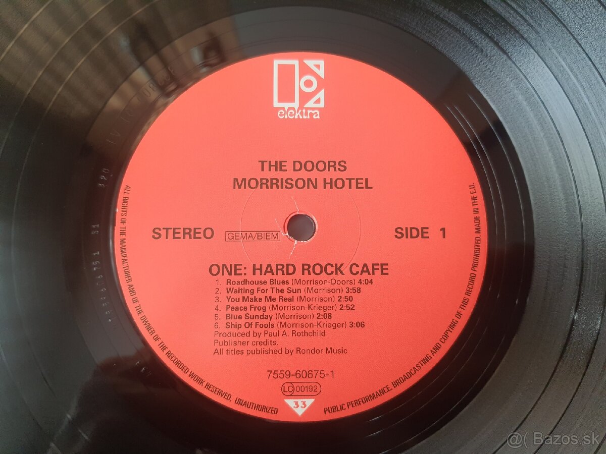 The Doors - Morrison hotel, vinyl - 4