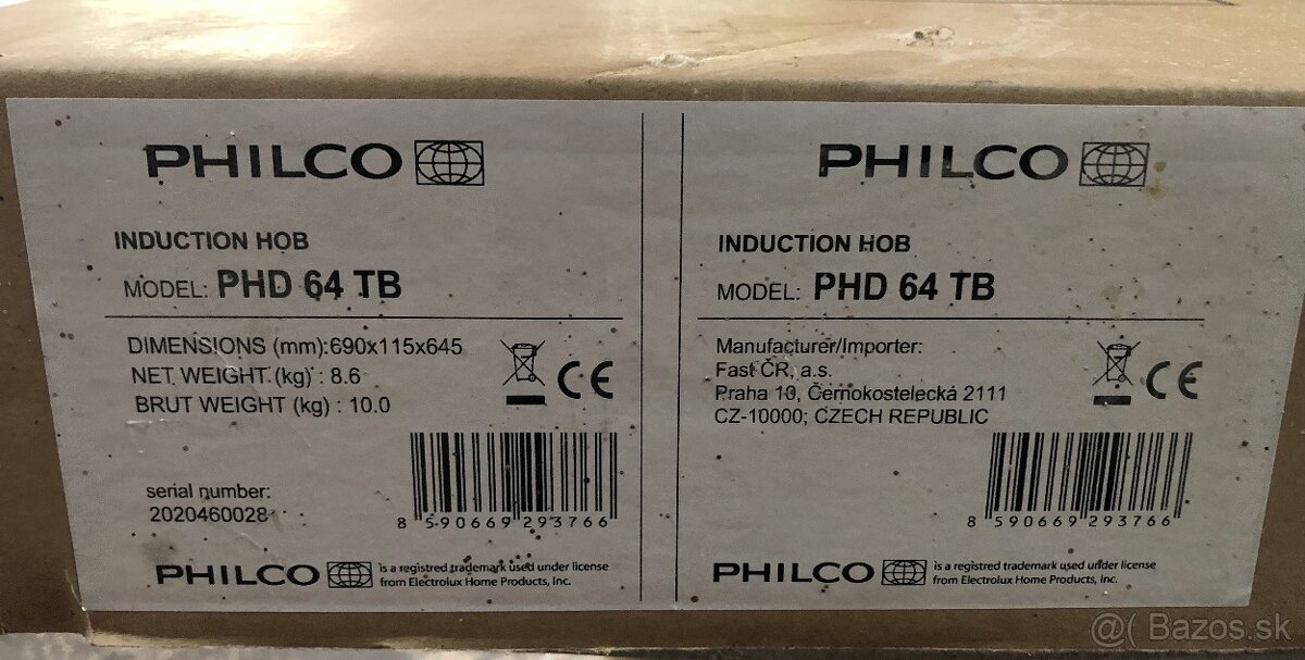 Indukčná varná doska PHILCO - 4