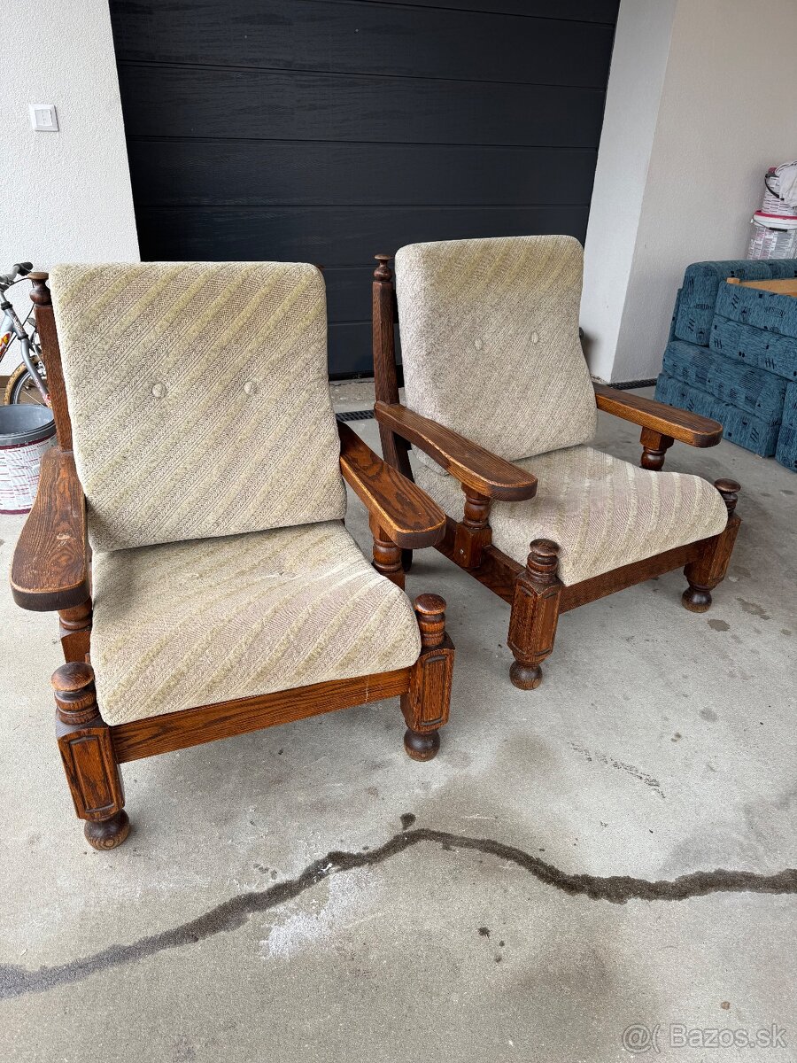 Drevená masívna sedačka - 4