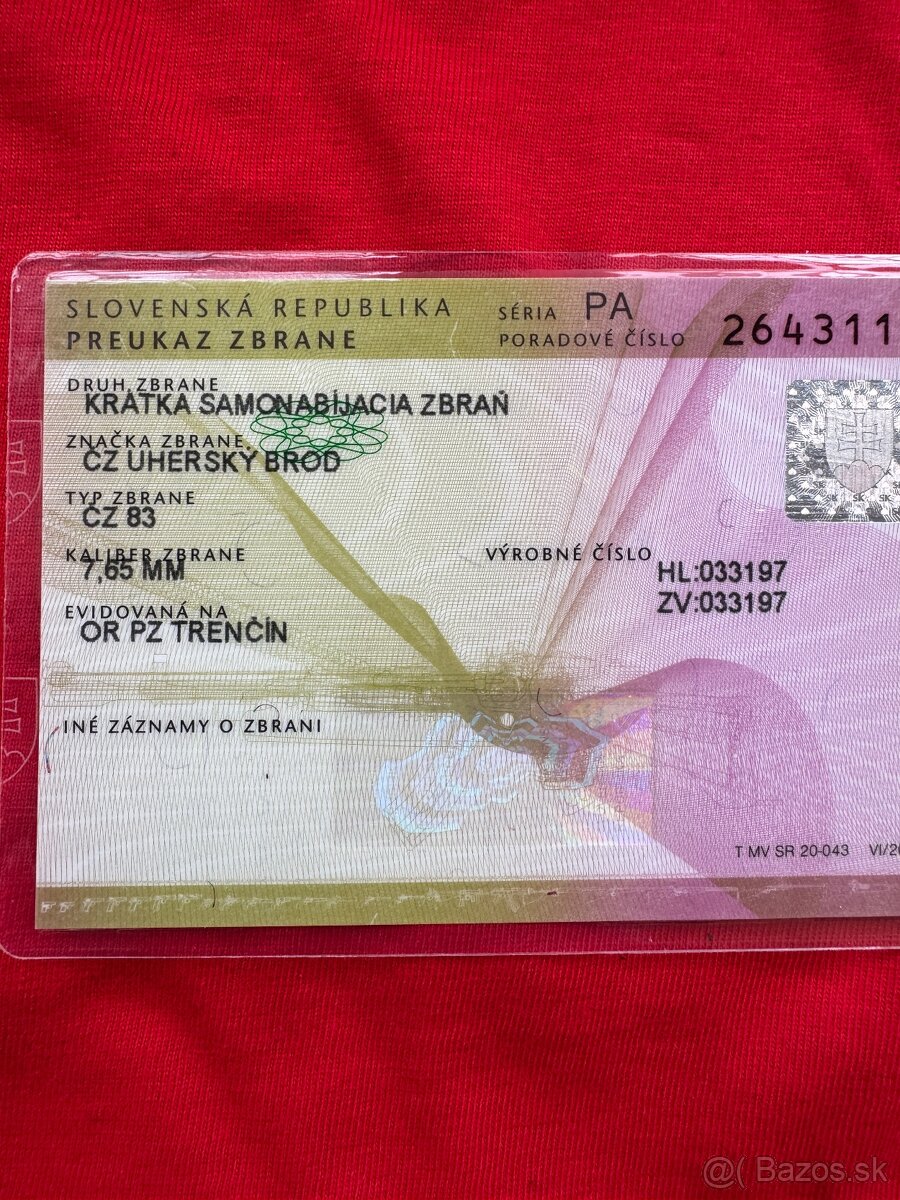 ČZ 83 7,65mm - 4
