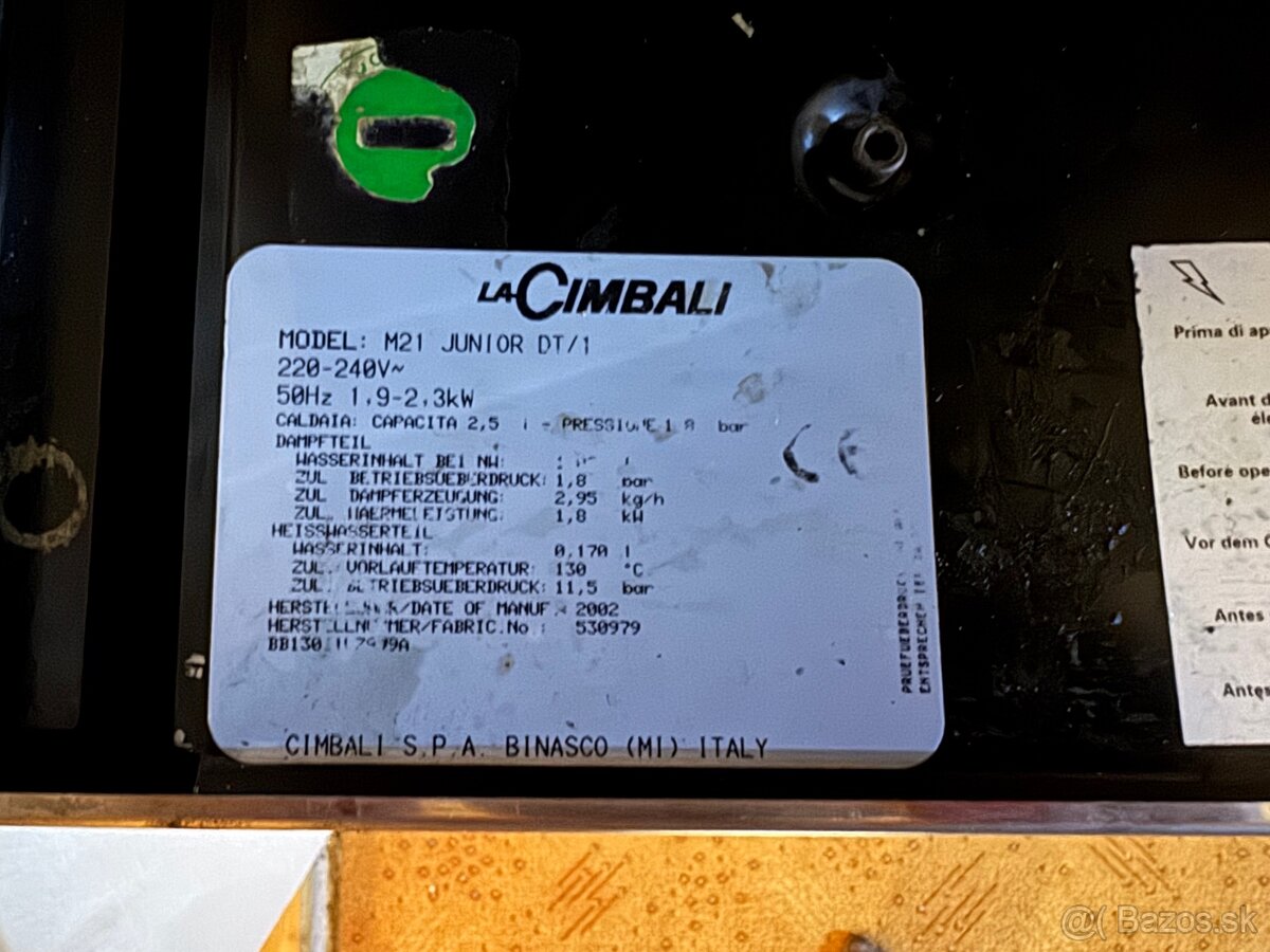 Pákový kávovar La Cimbali - 4