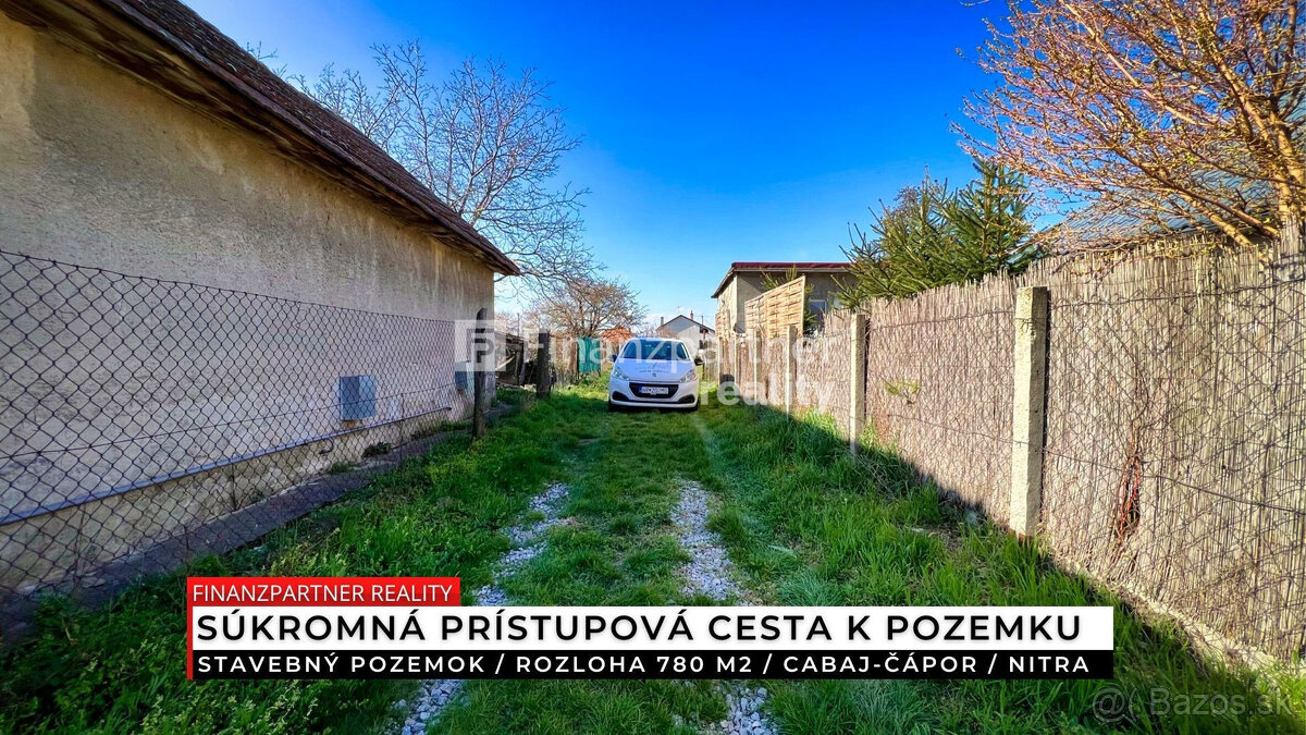 Stavebný pozemok 780 m², Cabaj-Čápor, Nitra - 4