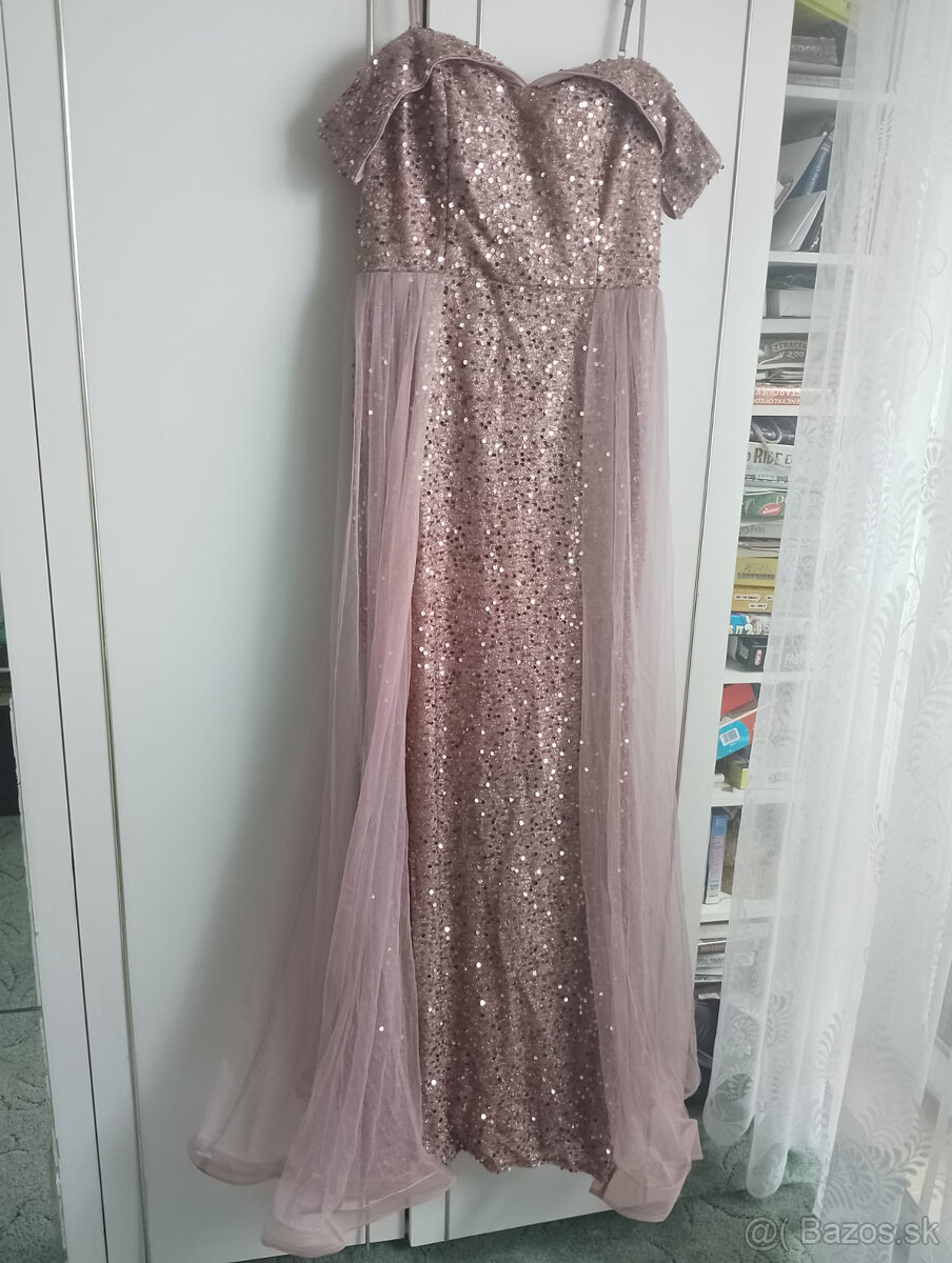 Spoločenské šaty zlaté - 4