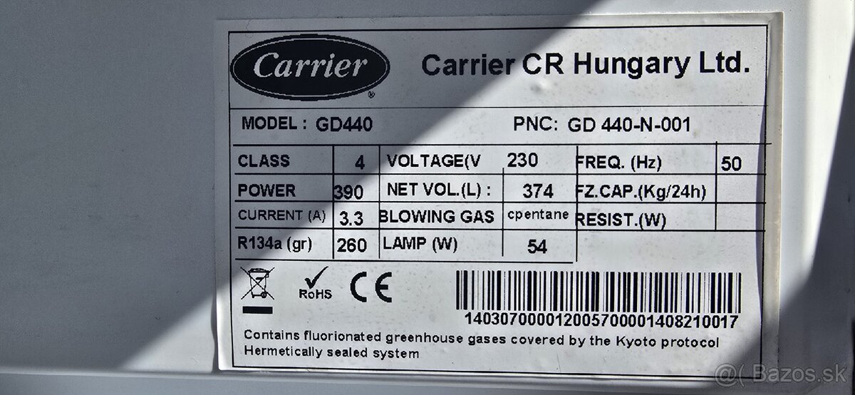 Vytrínová chladnička Carrier - 4