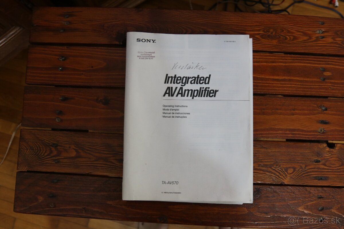 Sony TA-AV 570 - 4