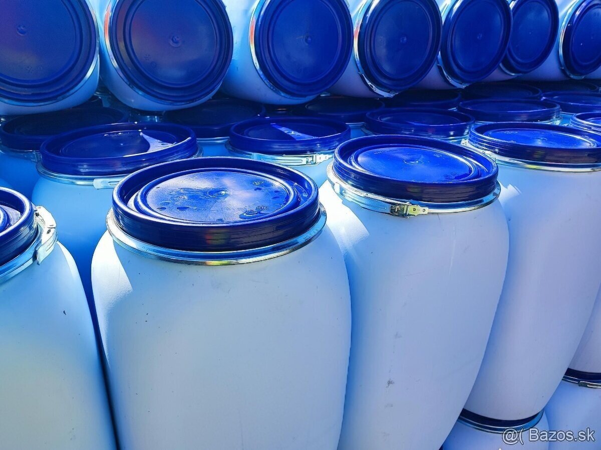 Lacné potravinárske plastové 70l sudy - 4