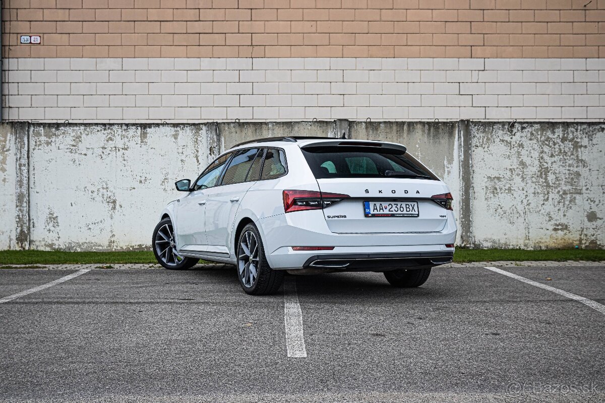 Škoda Superb Combi 2.0 TDI SCR Sportline 4x4 DSG White - 4