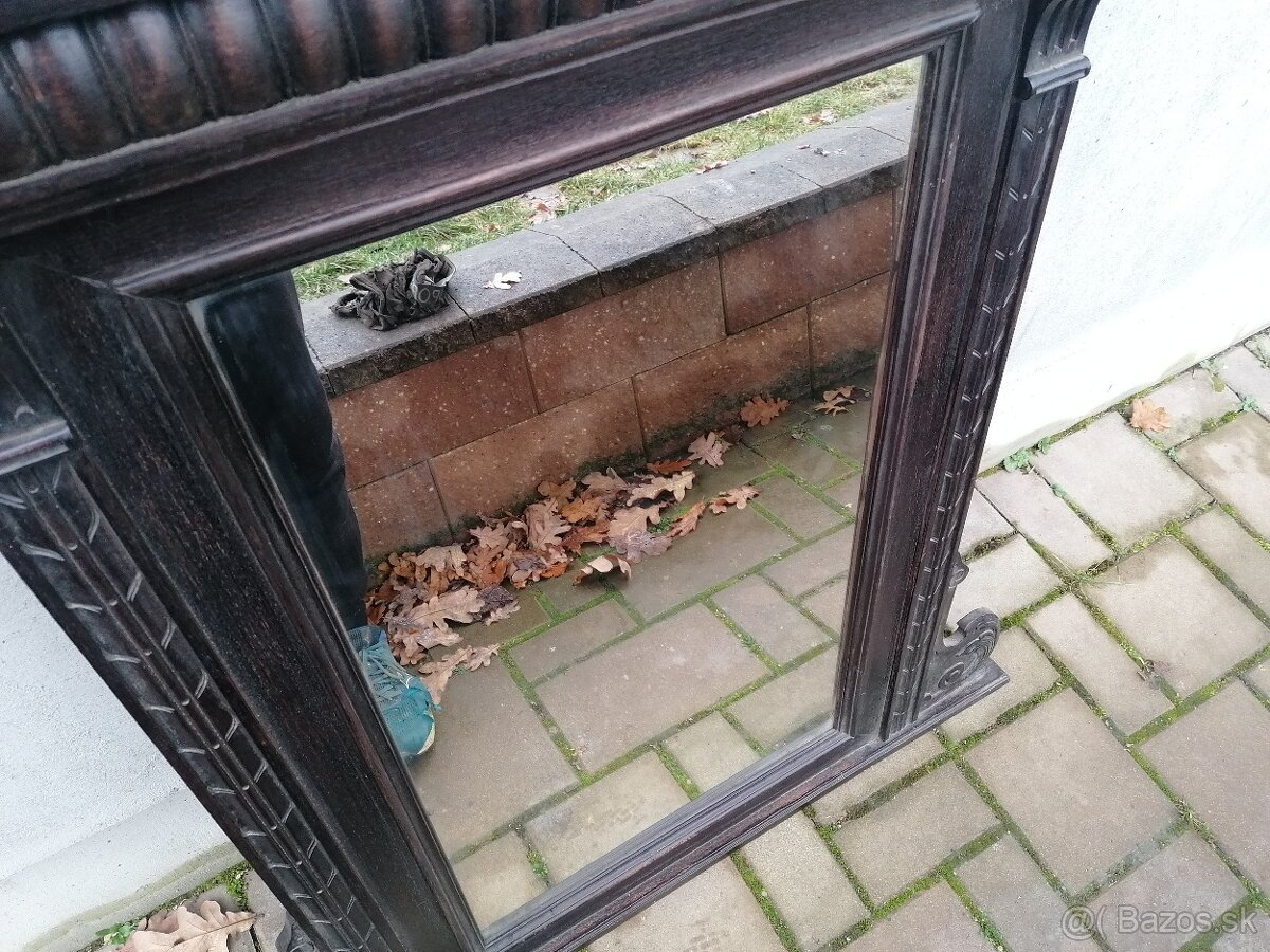 Predám starožitné drevené zrkadlo - 4