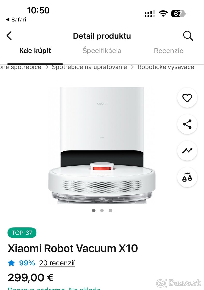Predám Xiaomi Vacuum X10 - 4